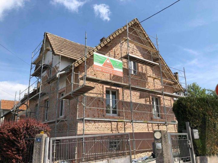 Crépissage de murs Le Bas-Rhin